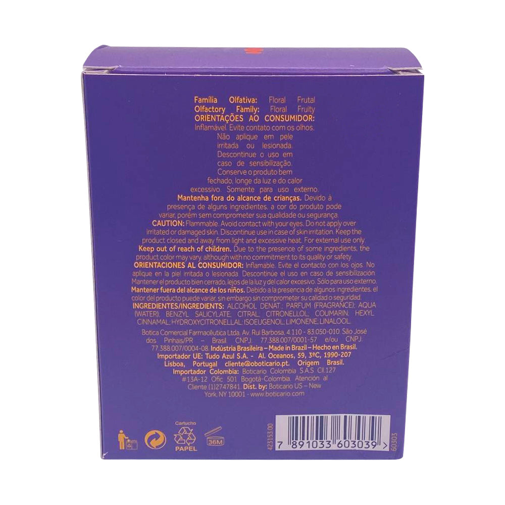 Floratta Flores Secretas Eau de Toilette oBoticário 75ml