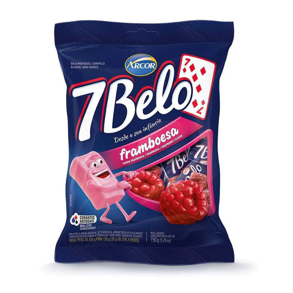 Arcor Bala 7 Belo de framboesa 100g