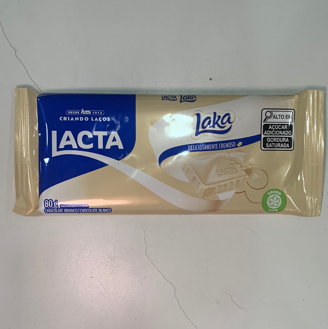 Lacta Laka Chocolate branco 80g