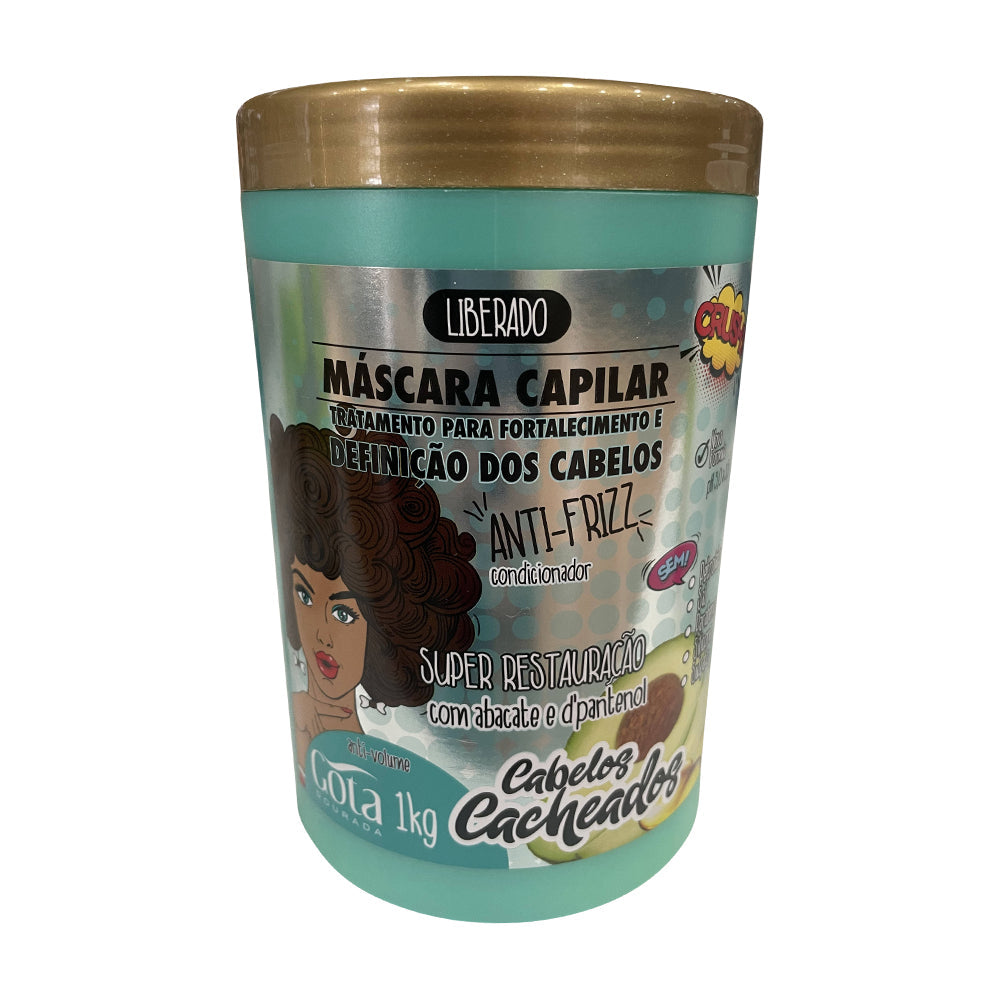Gota Dourada Máscara Capilar Anti-Frizz 1kg