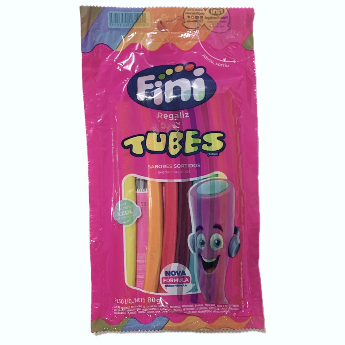 Fini Tubes Sabores Sortidos 80g