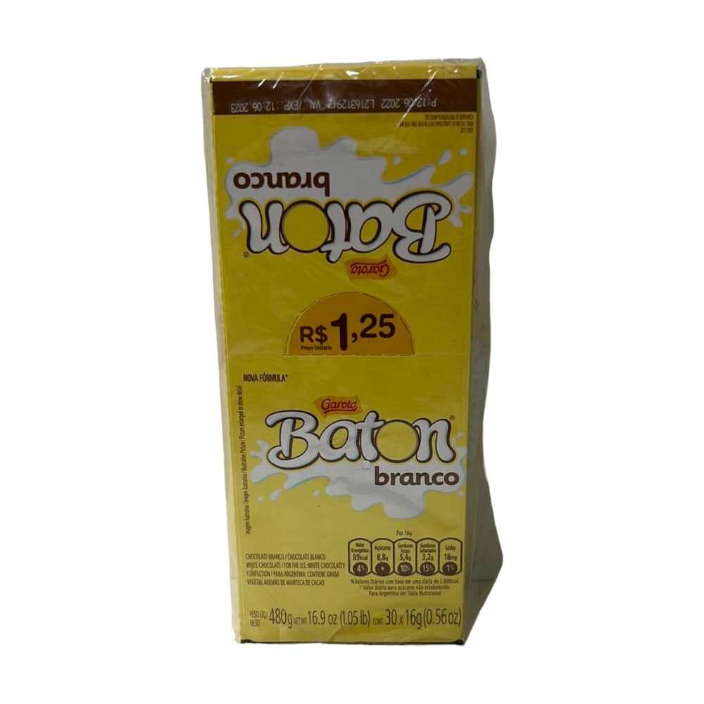 Baton Chocolate Branco caixa com 30