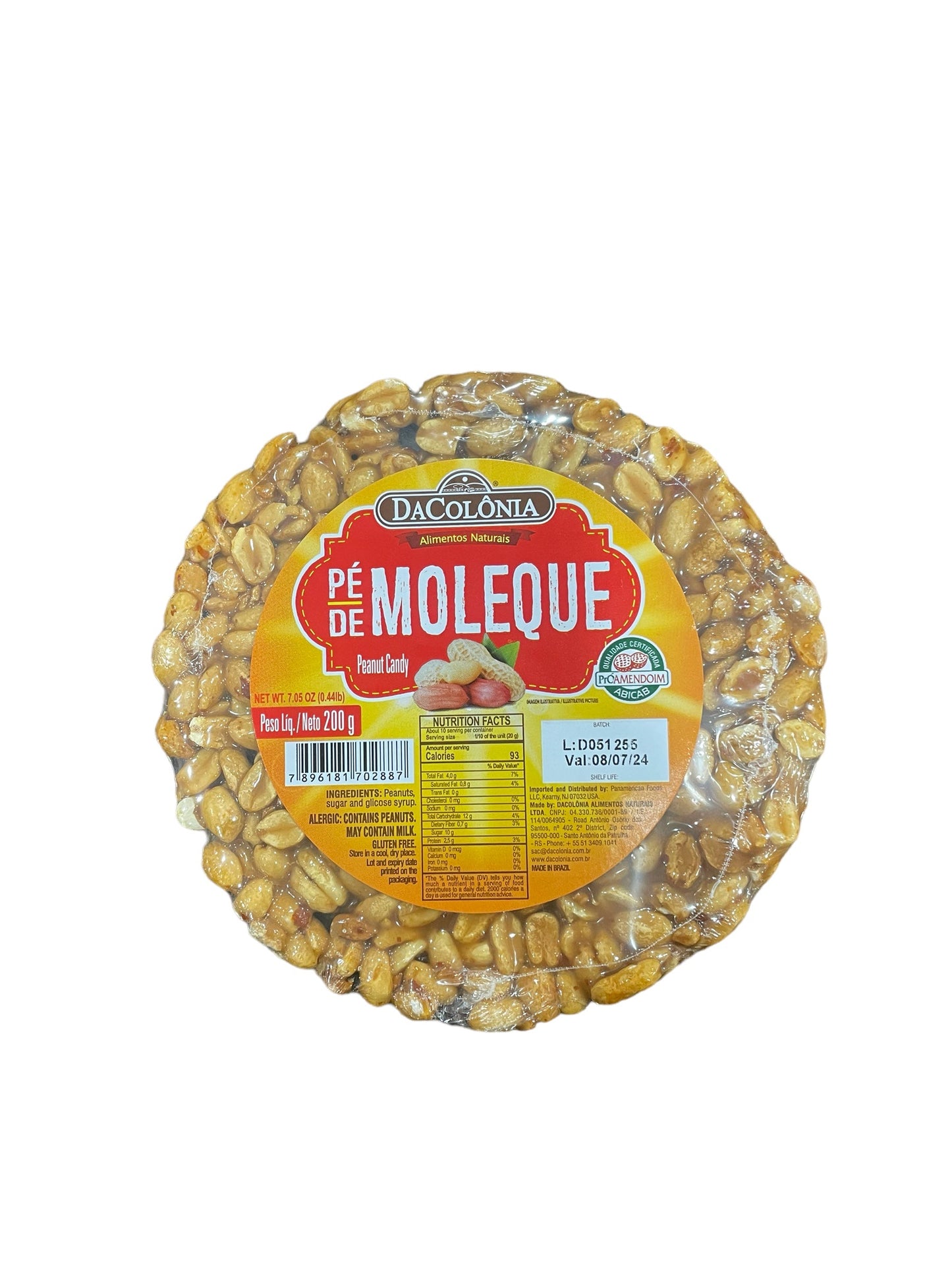 DaColonia Pe de Moleque Barra 200g