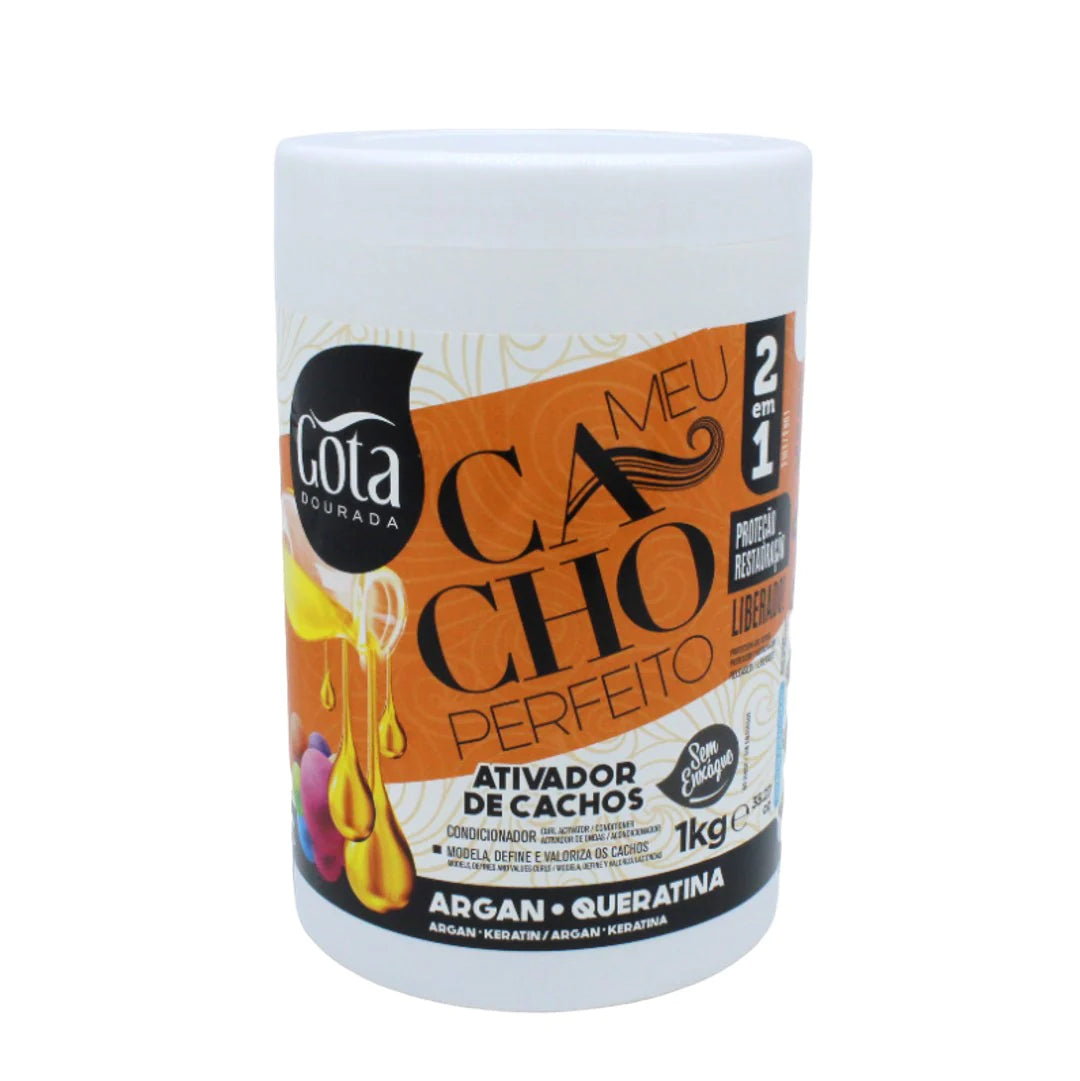 Gota Dourada-Meu Cacho Perfeito Argan-Queratina