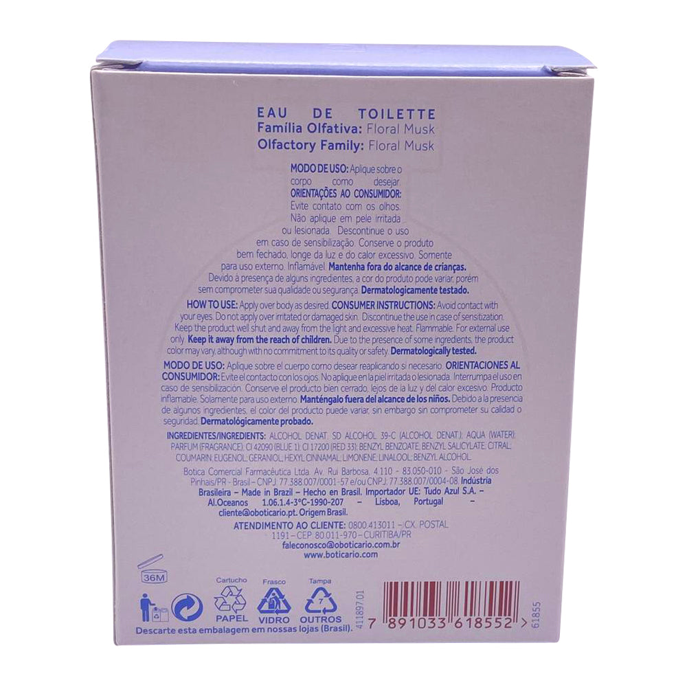Floratta Blue oBoticário 75ml