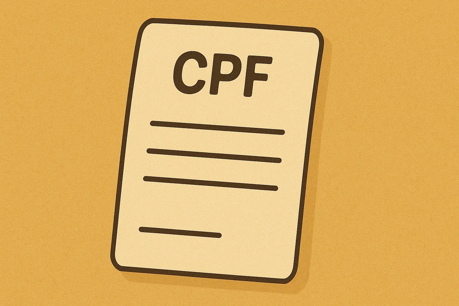 Brazilian CPF (taxpayer ID) document