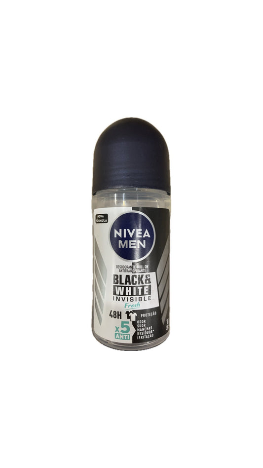 Desodorante Nivea Roll-on Black & White Invisible Men