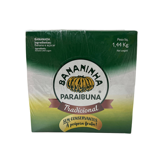 Bananinha Paraibuna Bananada Tradicional 36g caixa com 40 bananinhas de