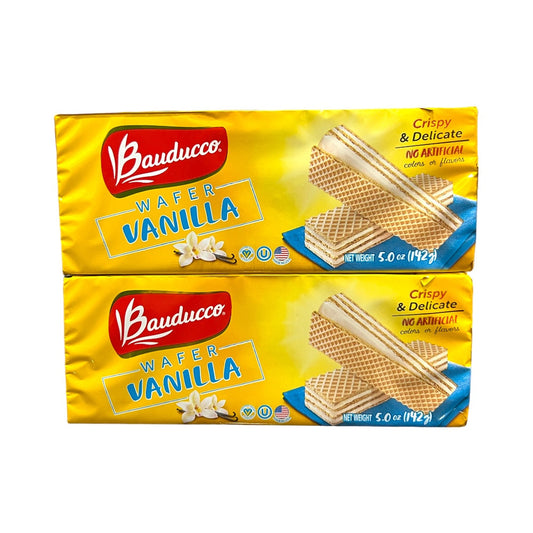 Bauduco Wafer Vanilla 2 pacotes de 142g