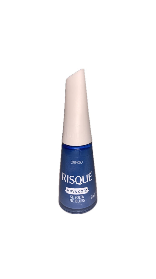 Esmalte Azul Cremoso Risque - Se Solta No Blues 8ml