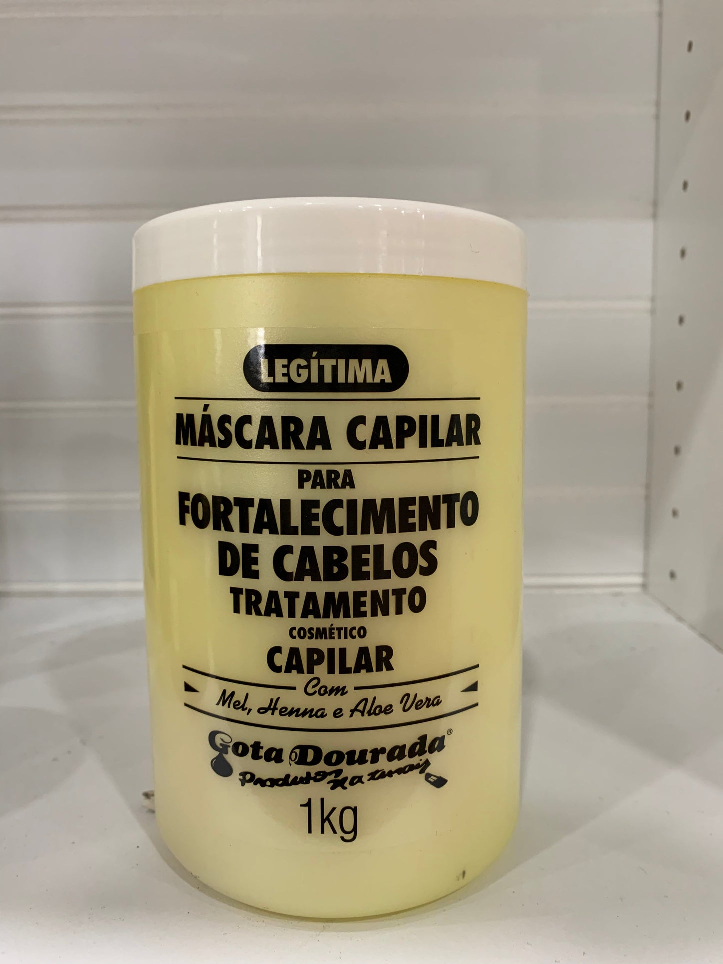 Gota Dourada Máscara Capilar para Fortalecimento de Cabelos 1kg