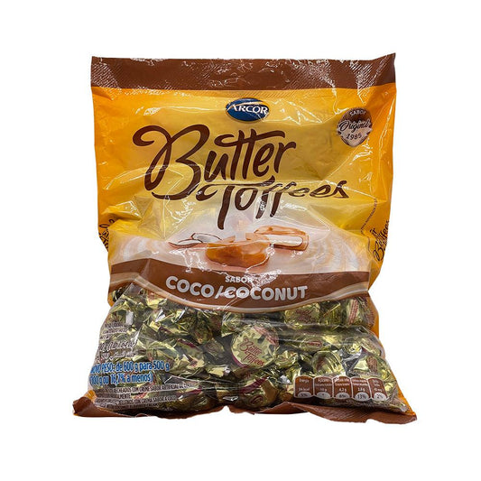 Arcor Bala Toffee Sabor Coco 500g