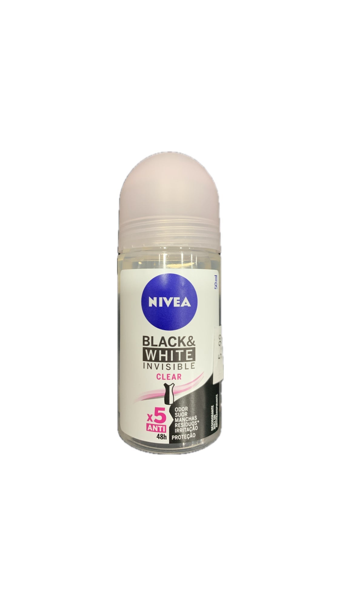 Desodorante Nivea Roll-on Black & White Invisible