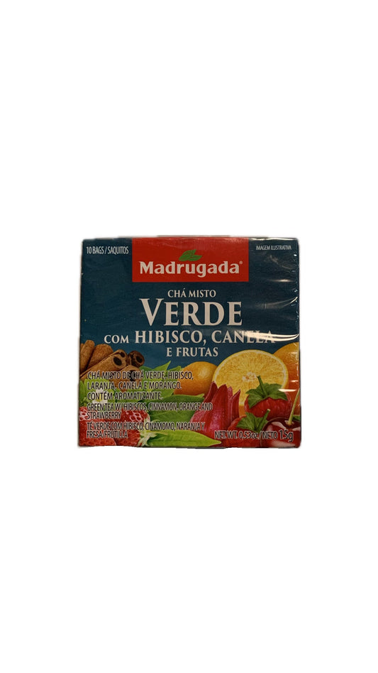 Madrugada Chá Misto Verde com Hibisco e Frutas 15g