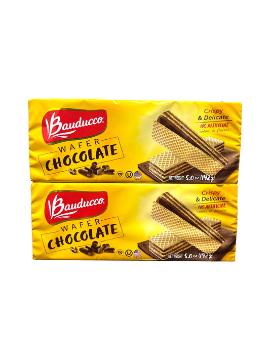 Bauduco Wafer Chocolate 2 pacotes de 142g
