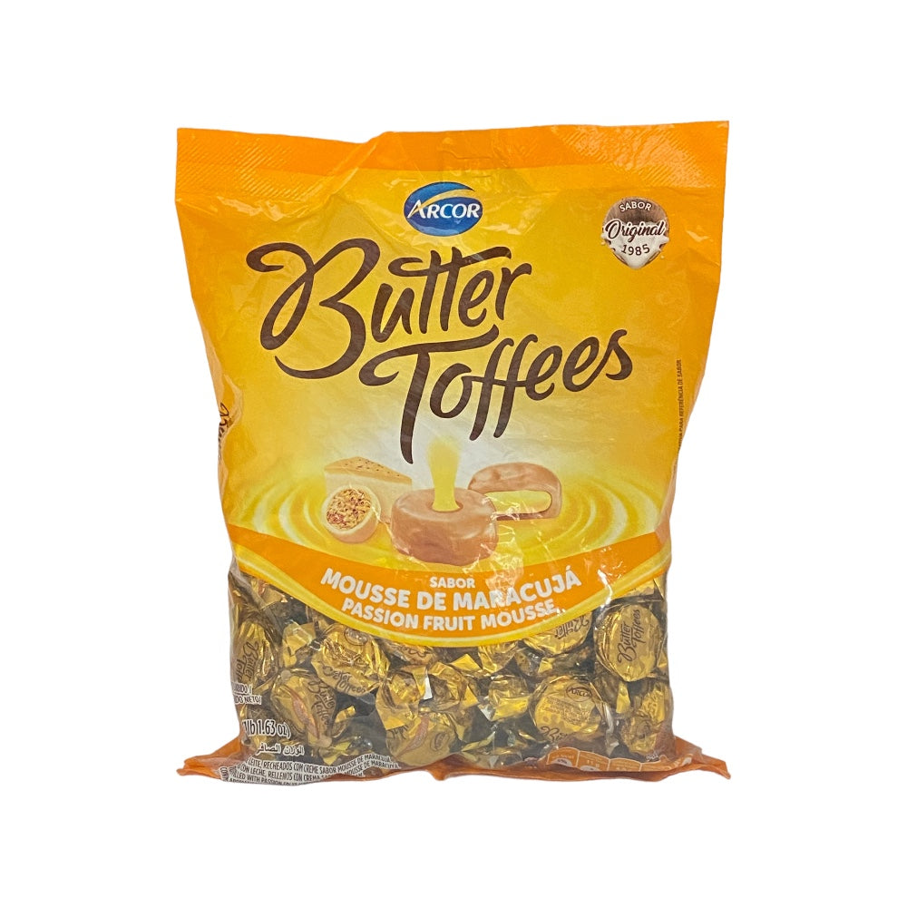 Arcor Butter Toffees Sabor Maracuja 500g
