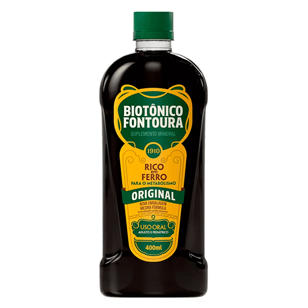 Biotônico Fontoura Original Suplemento Mineral Rico em Ferro 400ml