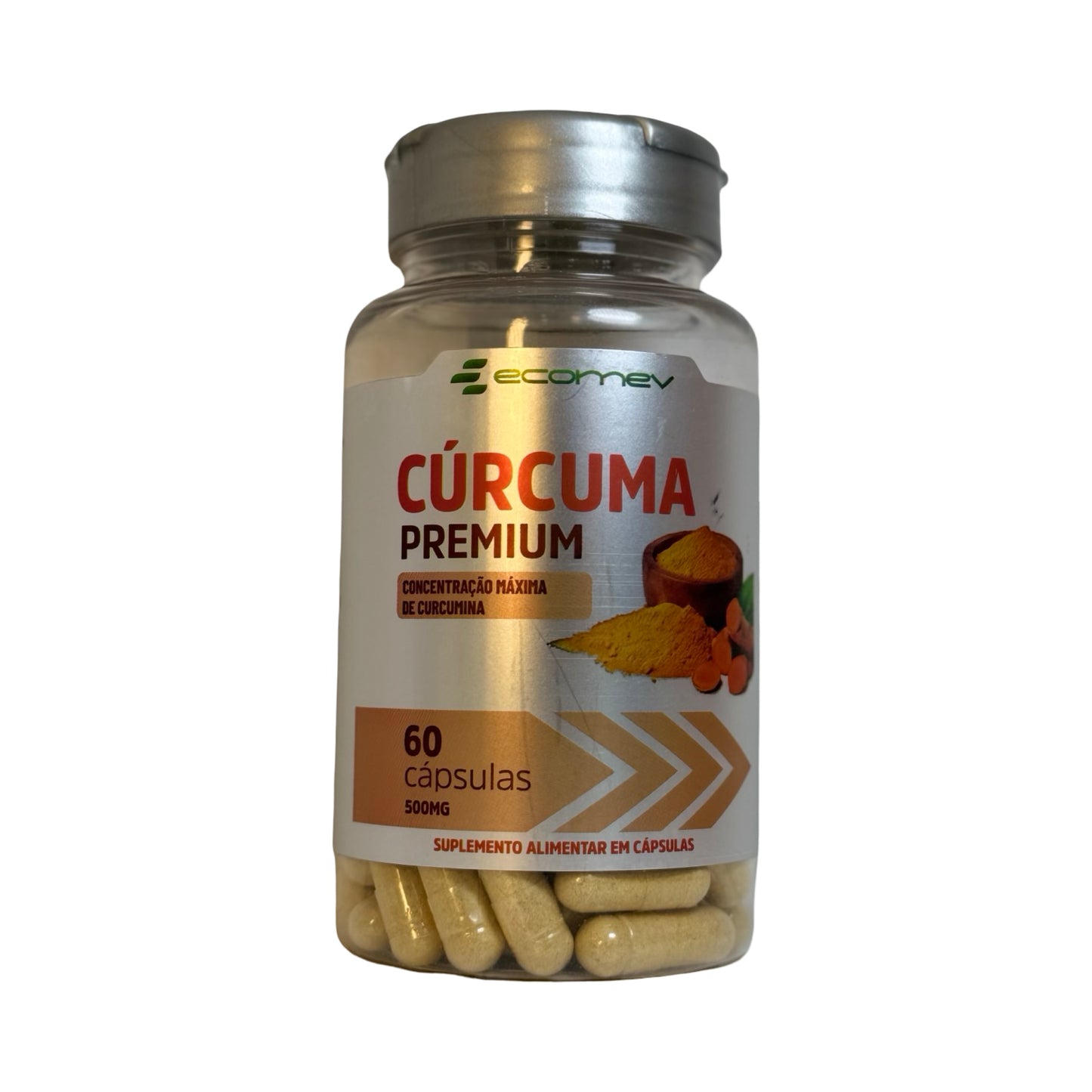 Cúrcuma Premium 500mg Suplemento alimentar em Capsulas 60