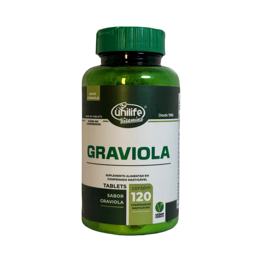 Unilife Vitamins Graviola Supplement - 120 Vegan Chewable Tablets - Natural Immune Support