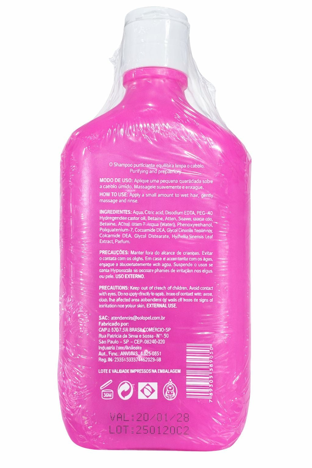 O Shampoo Purificante 250ml